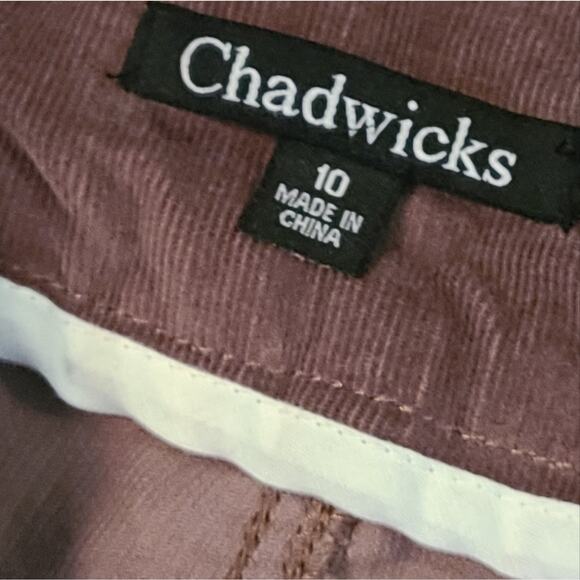 Purple Corduroy Pants, size 10 Chadwicks - Picture 4 of 4
